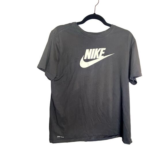 Nike Dri-fit Tee Women Large L Loose Athletic Cut Scoop Neck Athleisure Logo - Picture 1 of 7